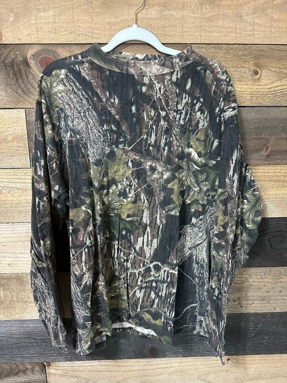 MOSSY OAK CAMO CLASSICS Vintage Camo Crewneck Long Sleeve T-shirt Size XL
